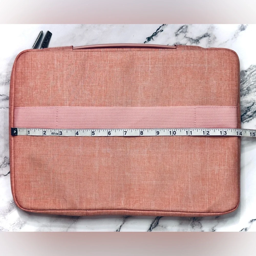 MOSISO || 360 Protective Laptop Sleeve Bag w/ Trolley Belt in Pink 💖NWOT💖